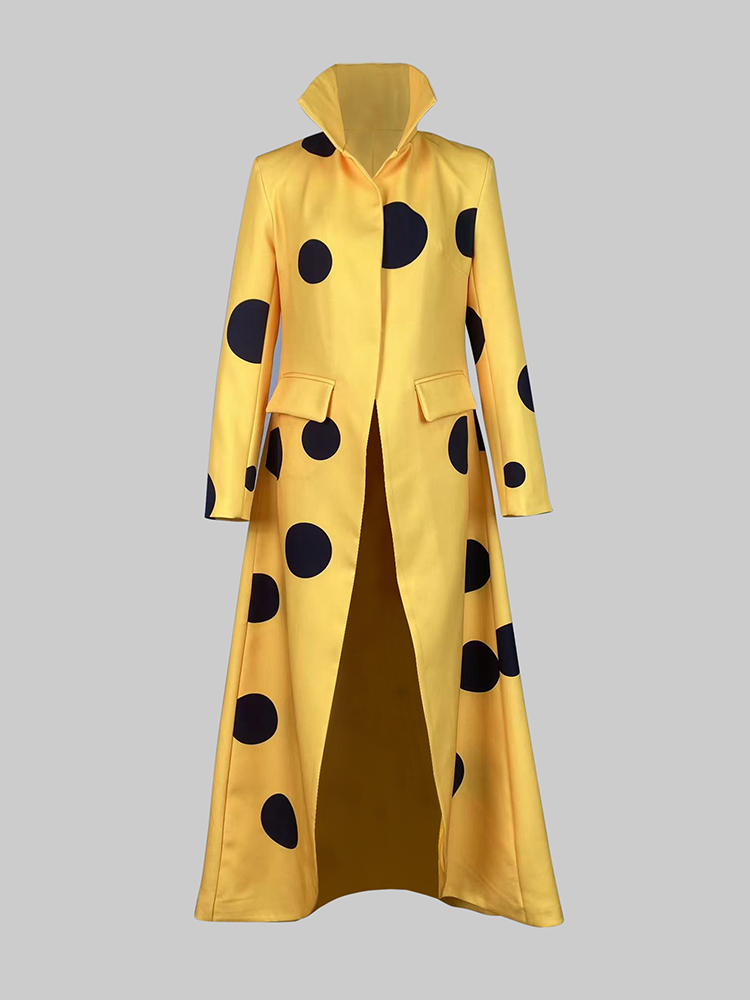 Gymystars Mantel Wol Polka-Dot - Yellow Winter Clothing ulasan dan harga