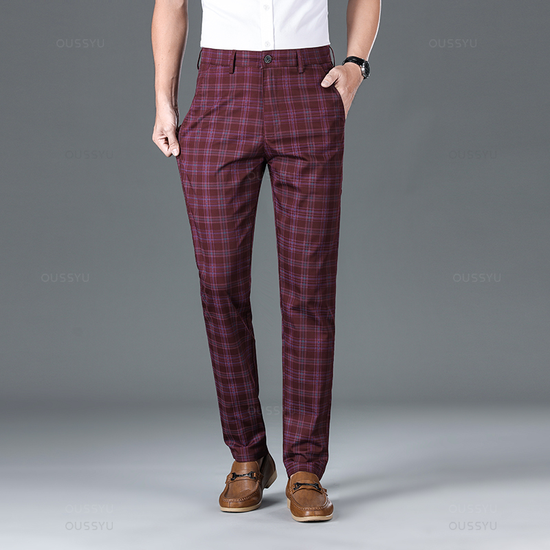 OUSSYU celana panjang kotak-ko - Winter Clothing Brands ulasan dan harga