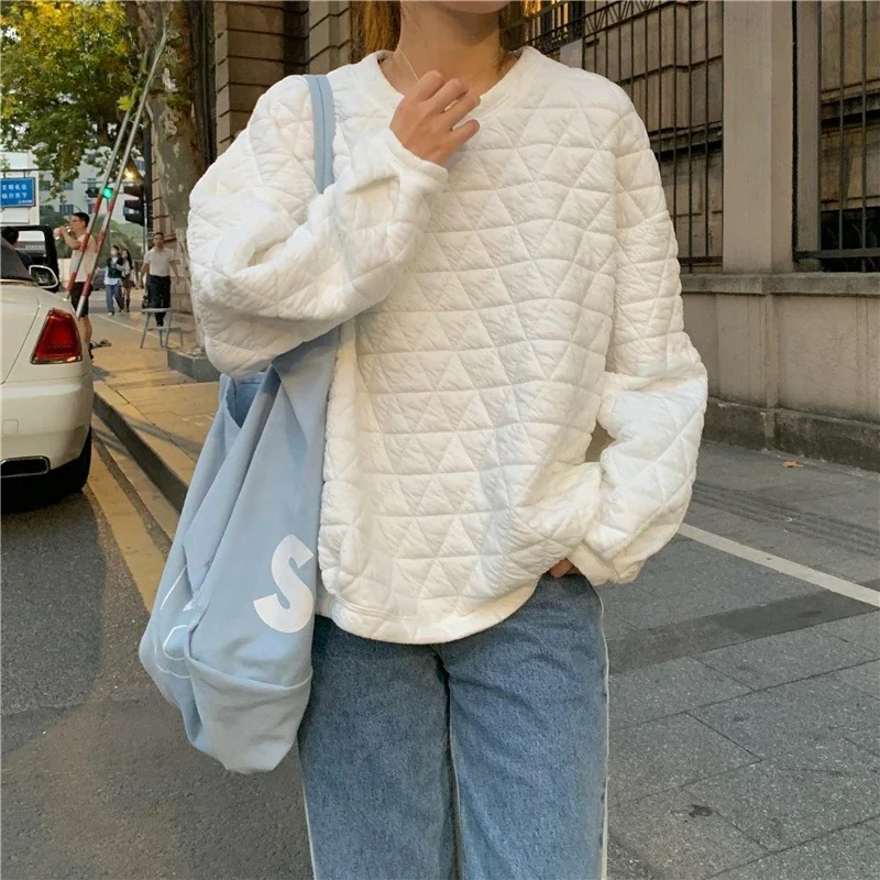 Sweater Longgar Wanita Musim D - Yellow Winter Clothing ulasan dan harga