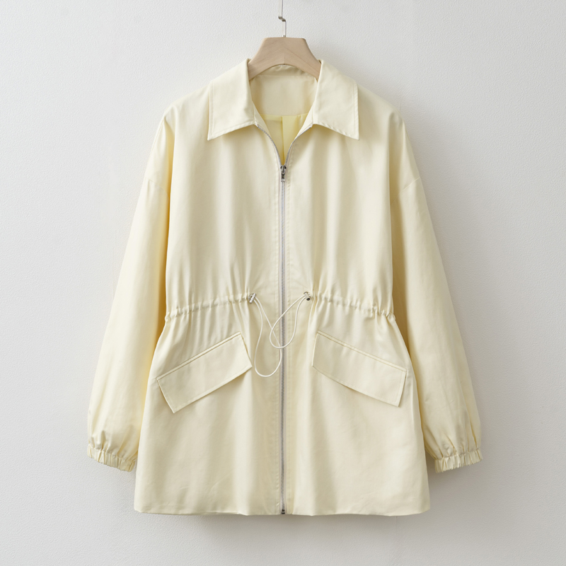 Jaket Ritsleting Pinggang Dapa - Yellow Winter Clothing ulasan dan harga