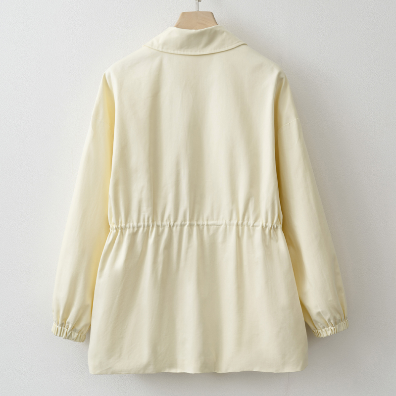 Jaket Ritsleting Pinggang Dapa - Yellow Winter Clothing ulasan dan harga
