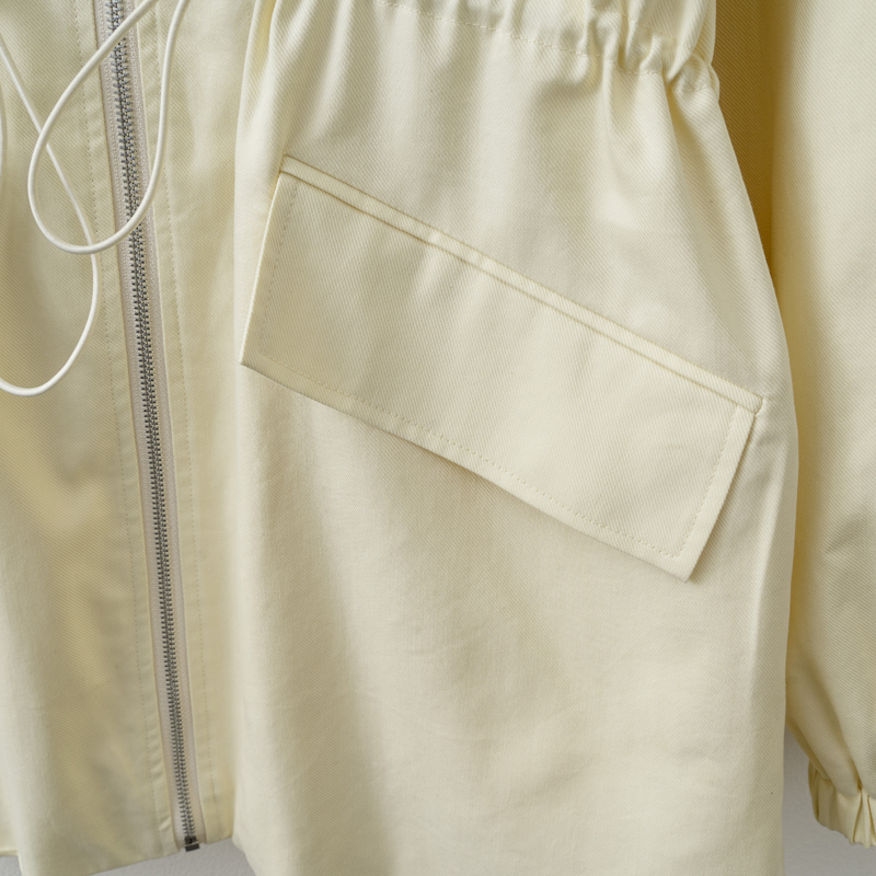 Jaket Ritsleting Pinggang Dapa - Yellow Winter Clothing ulasan dan harga